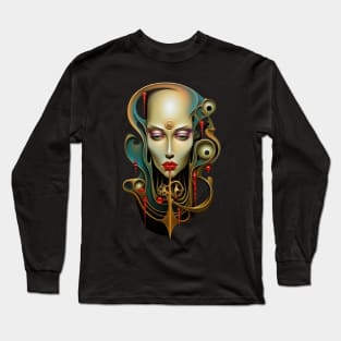 AI Goddess Portrait Long Sleeve T-Shirt